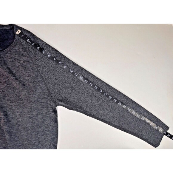 Rhone Reign Long Sleeve Performance Shirt Mens Large Gray Athletic Training Tee - Picture 9 of 14